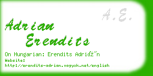 adrian erendits business card